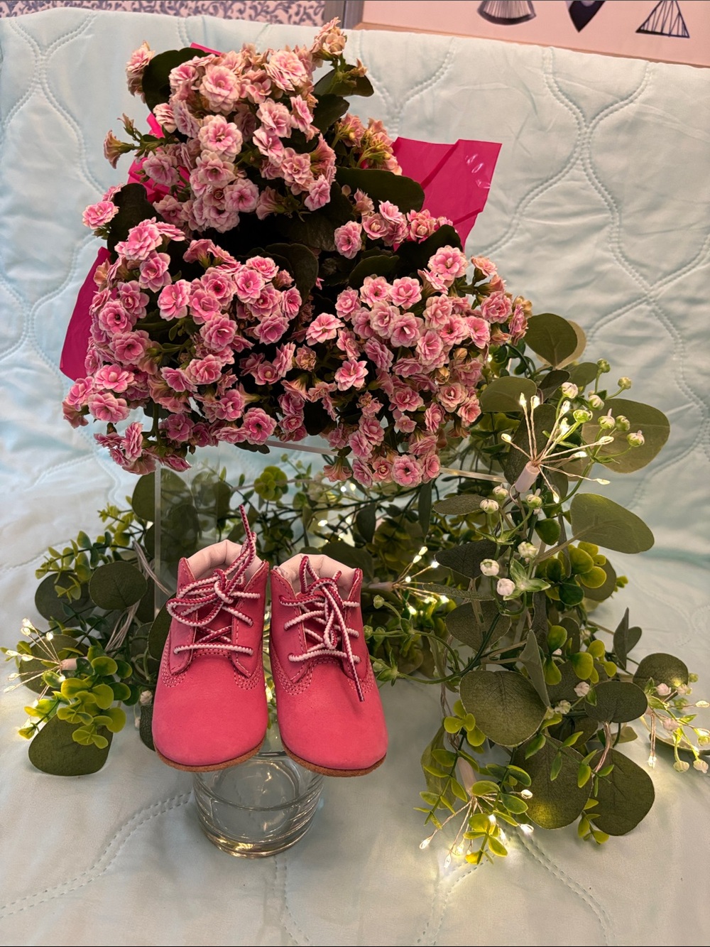 Timberland Toddler Lace-Up Boots in Bright Pink